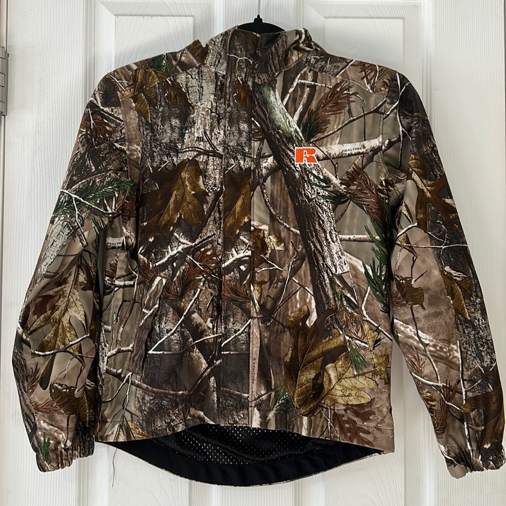 Boys light weight Russell Outdoors camo jacket